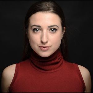 Sleeveless Red Turtleneck